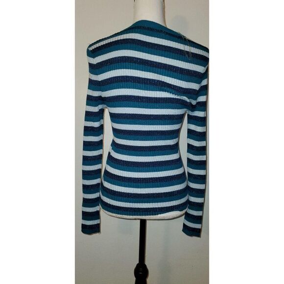 Hooked Up Long Sleeve Striped Pullover Sweater - Picture 6 of 10